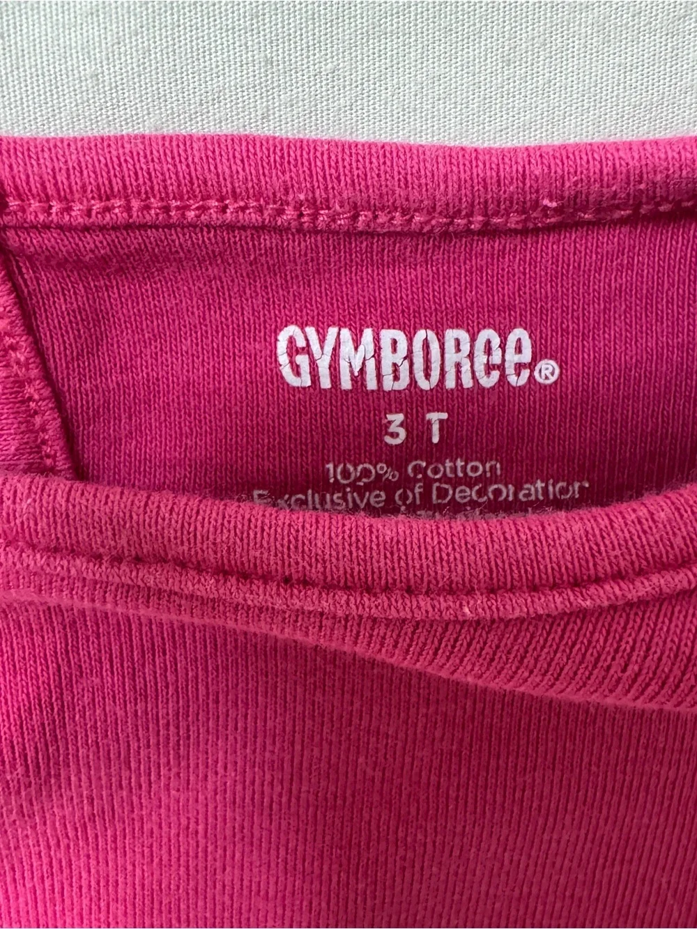 Pink Shirt Top Girl’s 3T Puff Short Sleeve Summer Play Camp Beach Fuchsia Cute